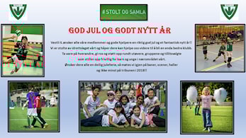 God jul fra Vestli IL og alle gruppene våre.